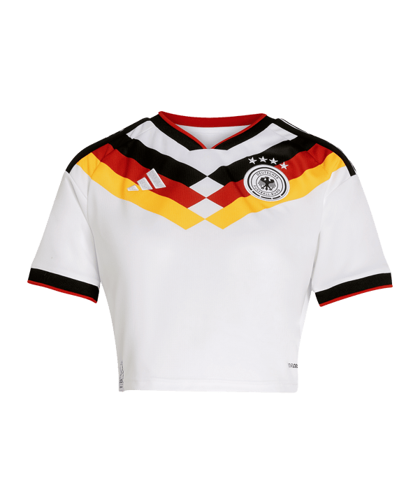adidas DFB Deutschland Cropped Trikot Home WM 2026 Damen Weiß - weiss