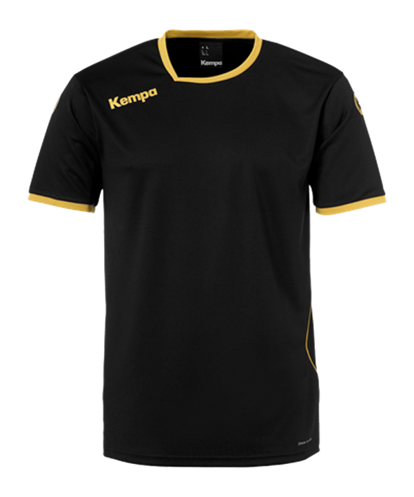 Kempa Curve Trikot T-Shirt Kids Schwarz Gold F05 - schwarz