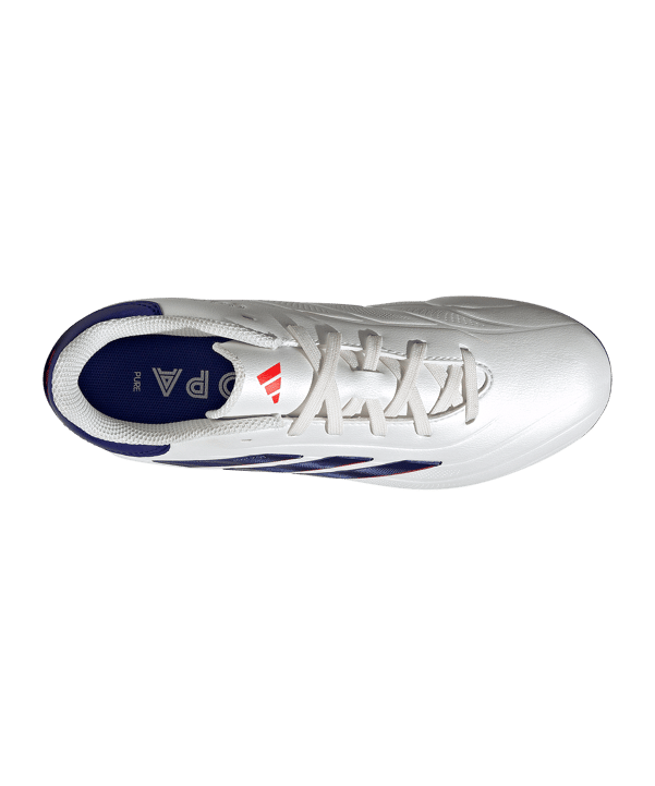 adidas COPA Pure 2 League FG Advancement Kids Weiss Blau - weiss