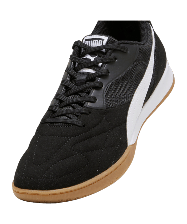 PUMA KING Top IT Halle Schwarz Weiss Gold F01 - schwarz