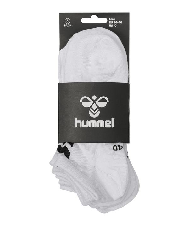 Hummel Chevron 6-Pack Ankle Socken Weiss F9425 - weiss