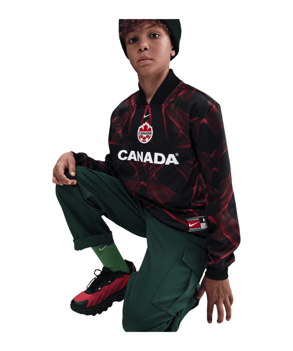 Nike Kanada Torwarttrikot Langarm Hollywood Kids Schwarz F010 - schwarz