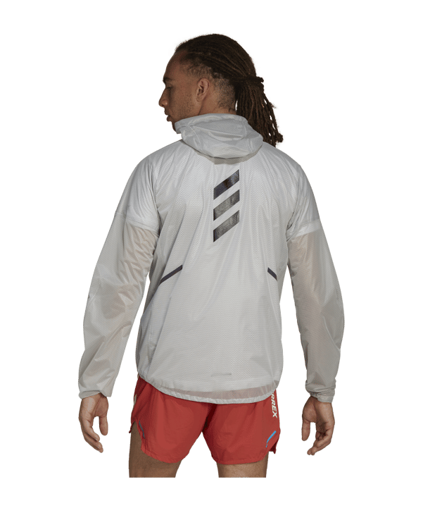 adidas Terrex Agravic 2.5-Layer Regenjacke Weiss - weiss