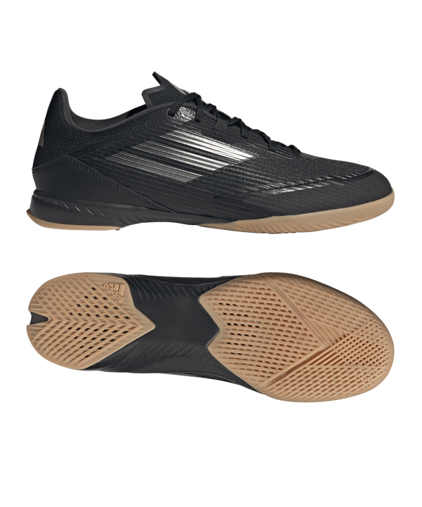 adidas F50 League IN Dark Spark Schwarz Grau - schwarz