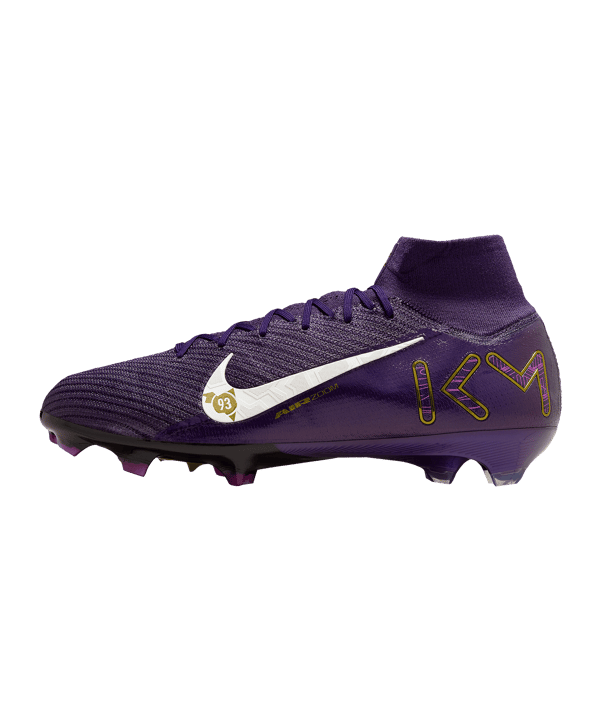 Nike Air Zoom Mercurial Superfly X Elite FG Kylian Mbappe Signature Lila F500 - lila