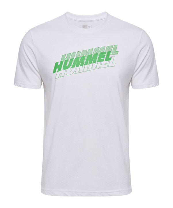 Hummel Graphic Triple Logo T-Shirt Weiss F9001 - weiss