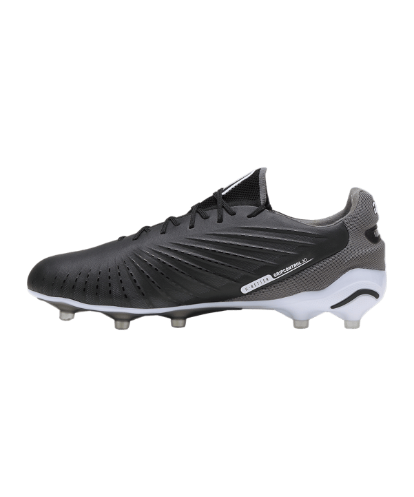 Chaussures de football PUMA KING Ultimate FG/AG Eclipse noir blanc F01 - noir