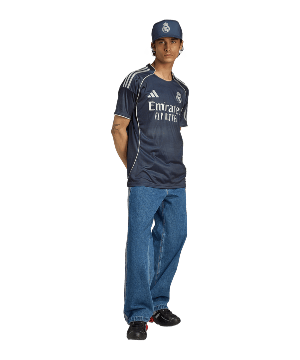 adidas Real Madrid Trikot Away 2025/2026 Blau - blau