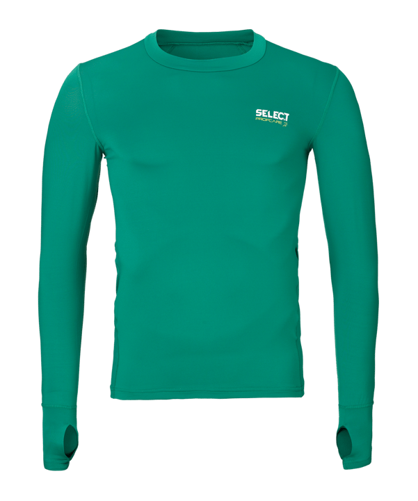 Select Kompressions-Shirt langarm Grün F444 - gruen