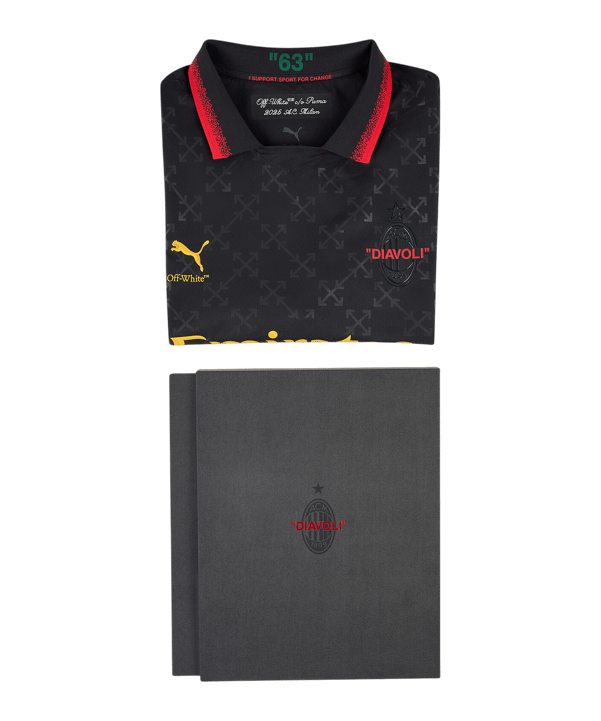 PUMA AC Mailand X Off-White Authentic w/ Packaging Trikot Schwarz F01 - schwarz