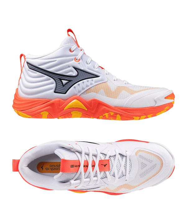 Mizuno Wave Momentum Elite Mid Weiß F01 - weiss