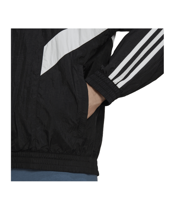 adidas Originals Woven Jacke Schwarz Weiss - schwarz