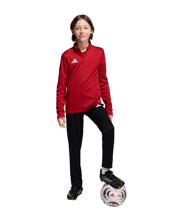adidas Entrada 26 Trainingsjacke Kids Rot - rot