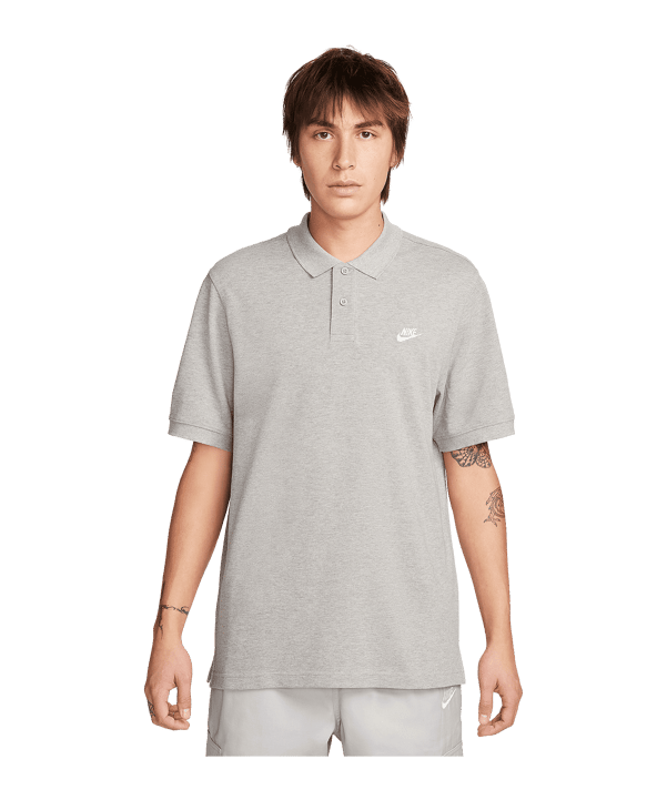 Nike Club Polo Grau F063 - grau
