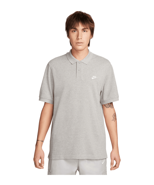 Nike Club Polo Grau F063 - grau
