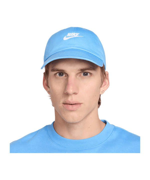 Nike Club Unstructured Futura Wash Cap Blau F412 - blau