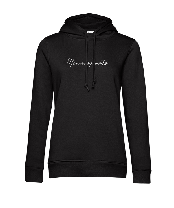 11teamsports Handwriting Hoody Damen Schwarz - schwarz