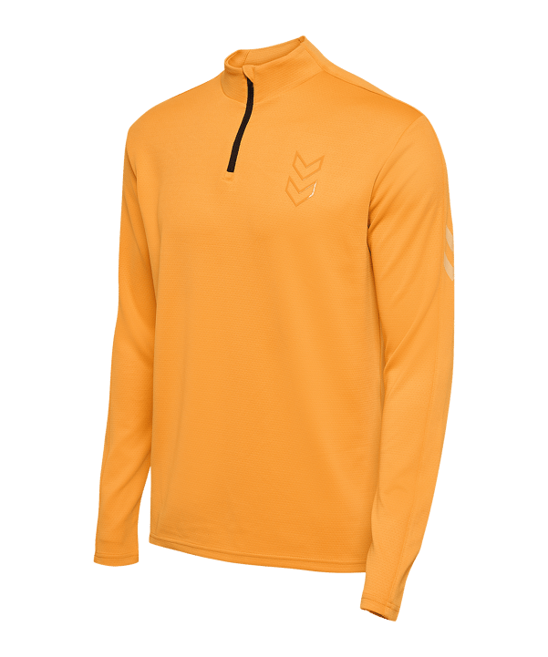 Hummel Active Pl Half Zip Sweatshirt Orange F3237 - orange