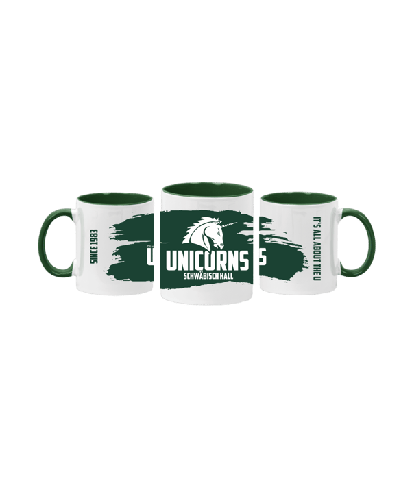 Unicorns Tasse #splashpott Grün Weiss - gruen