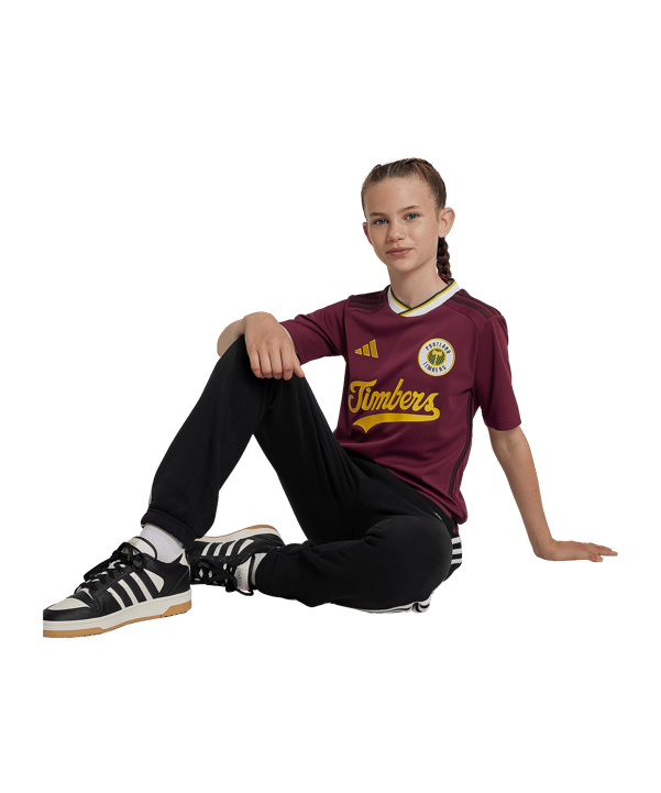 adidas Portland Timbers Trikot 3rd 2024 Kids Rot - rot