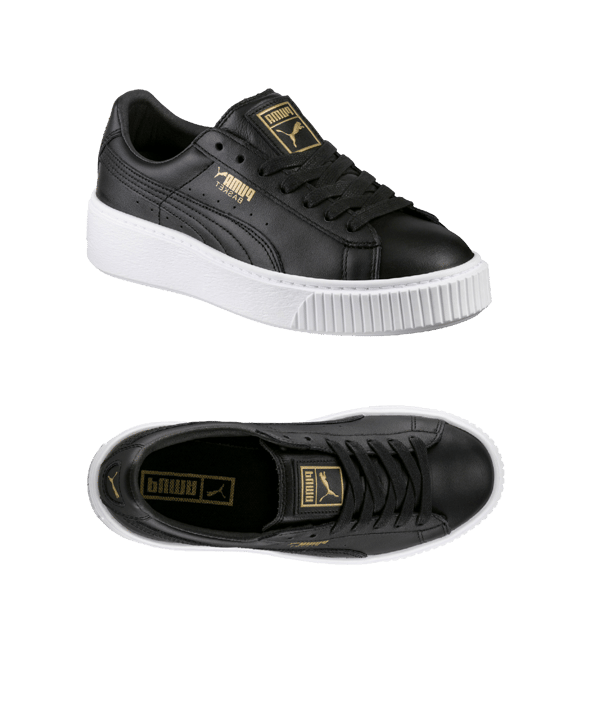 PUMA Basket Platform Core Sneaker Damen F03 - schwarz