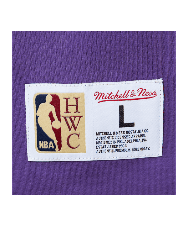 NBA TORONTO RAPTORS VINCE CARTER HEAVYWEIGHT PREMIUM PLAYER VINTAGE LOGO T-SHIRT - lila
