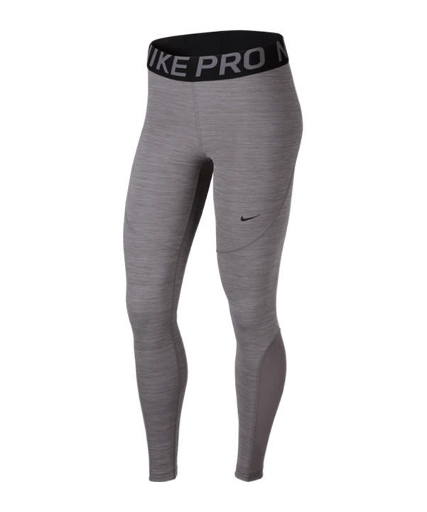 Nike Pro Tights Leggings Damen Grau Schwarz F063 - grau