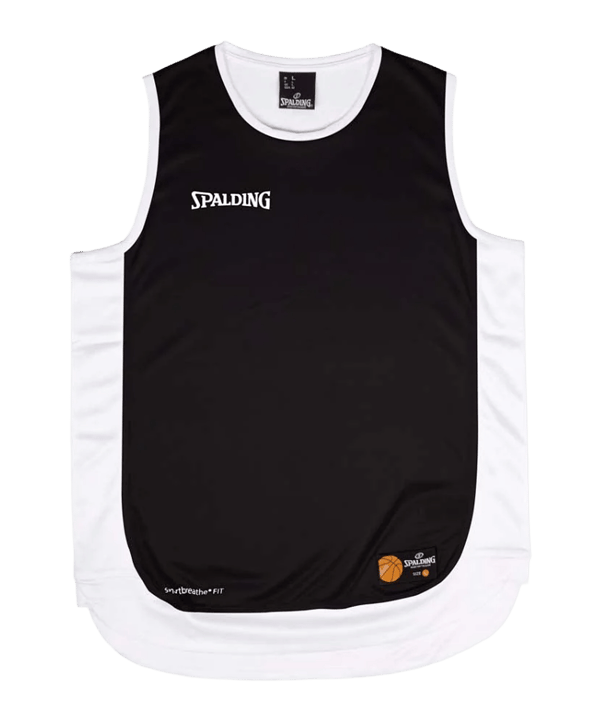 Spalding Hustle Tanktop Kids Schwarz - schwarz