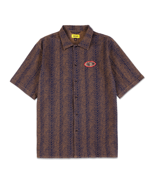 Market Snakeskin Hemd Rot - rot