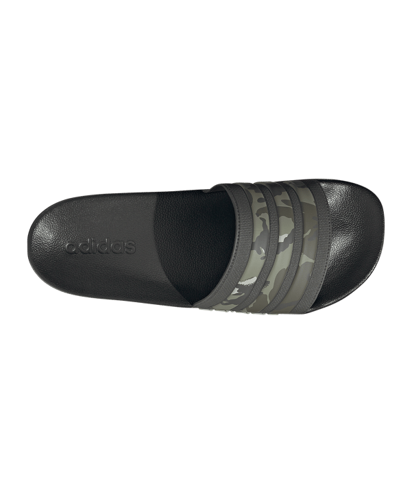 adidas Adilette Shower Badelatsche Grün Grau - gruen