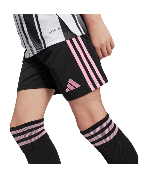 adidas Juventus Turin Short Home 2025/2026 Kids Schwarz - schwarz