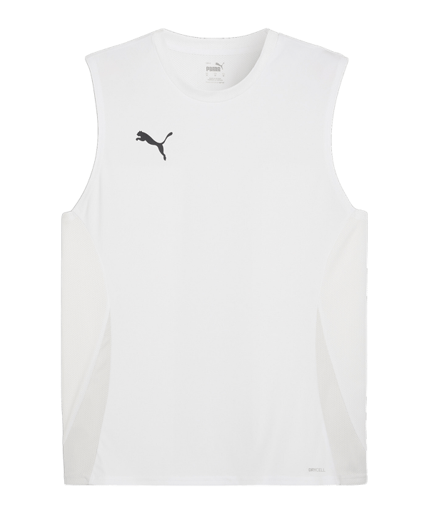 PUMA teamGOAL Tanktop Weiss Schwarz F04 - weiss