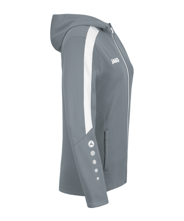 JAKO Power Kapuzenjacke Damen Grau F840 - grau