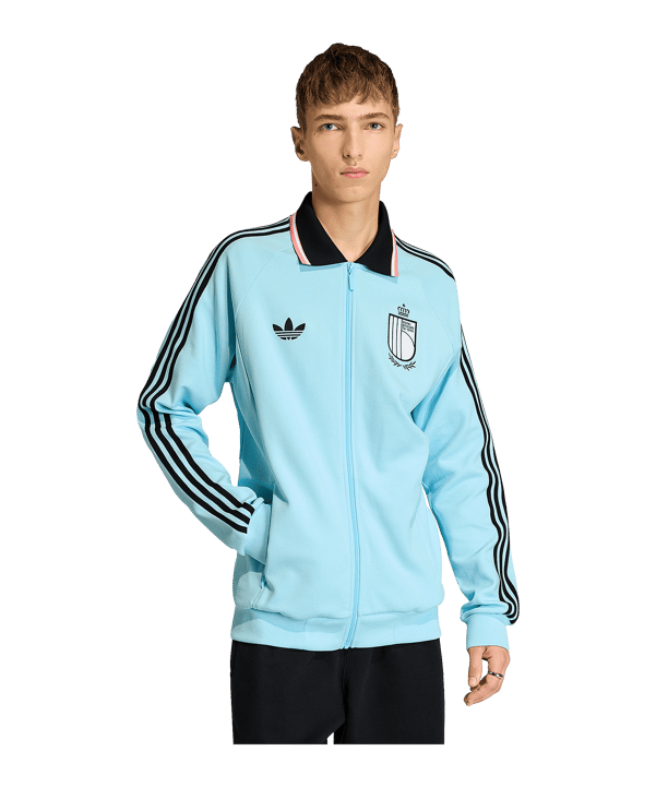 adidas KBVB Belgien Jacke Blau - blau