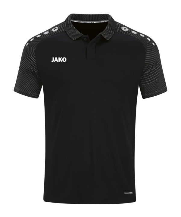 JAKO Performance Polo Schwarz Grau F804 - schwarz