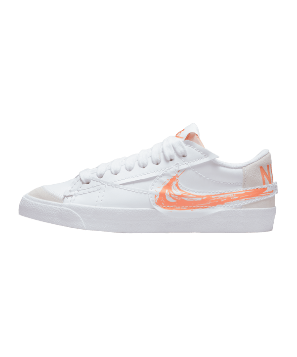 Nike Blazer Low 77 Jumbo Weiss Orange F100 - weiss