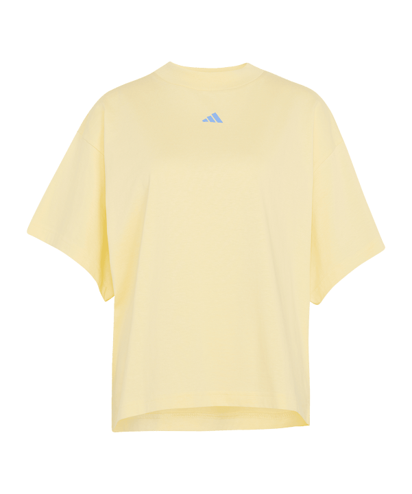 adidas 3 Stripes Studio T-shirt Donna Giallo - giallo