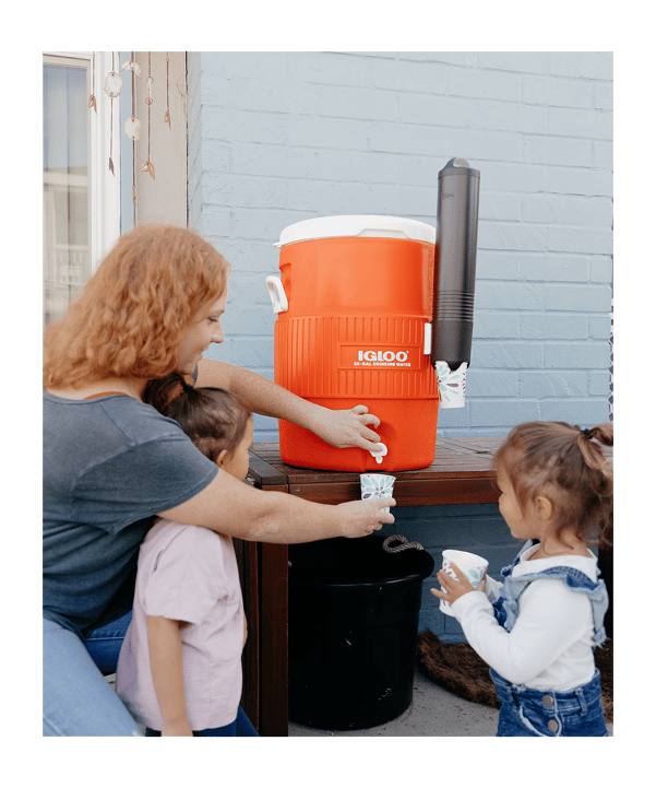 Igloo 10 Gallon Seat Top with Cup Dispenser 37,9L Getränkekühler Accessoire Orange - orange