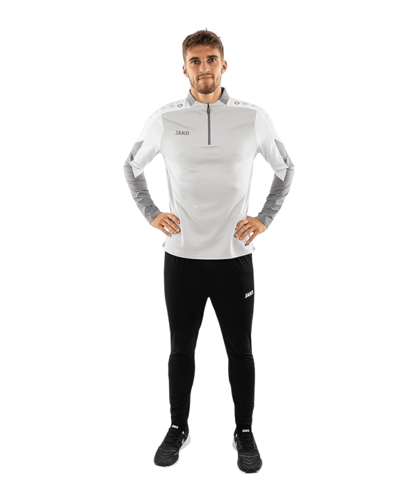 JAKO Dynamic Ziptop Sweatshirt Grau F837 - grau