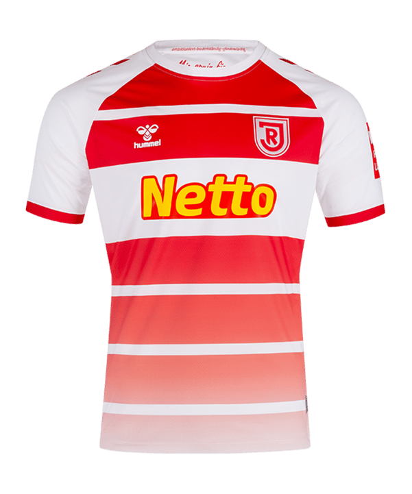Hummel SSV Jahn Regensburg Trikot Home 2023/2024 Weiss Rot F9402 | Fan-Shop