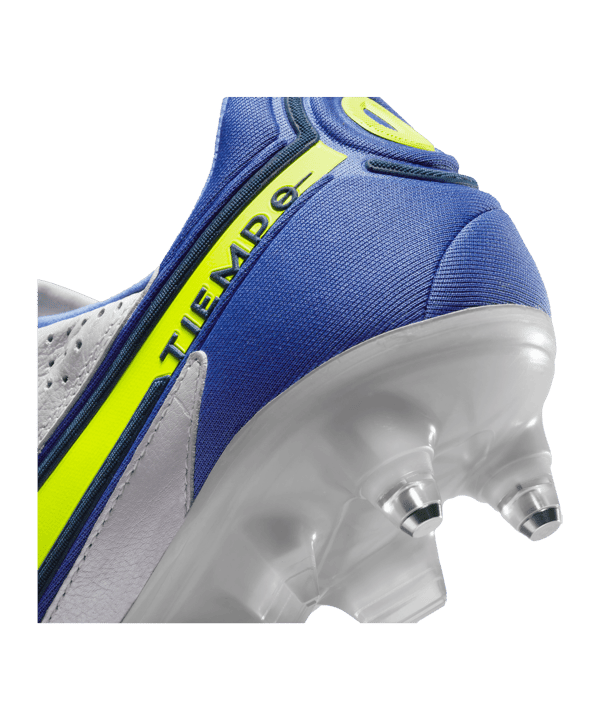 Nike Tiempo Legend IX Recharge Elite SG-Pro AC Grau Gelb Blau F075 - grau
