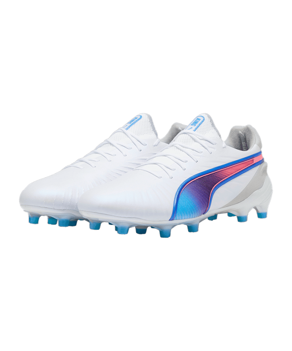 PUMA KING Ultimate FG/AG Formula Weiss Blau F02 - weiss