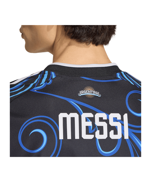 adidas AFA Argentinien Messi Trikot Away WM 2026 Schwarz - schwarz
