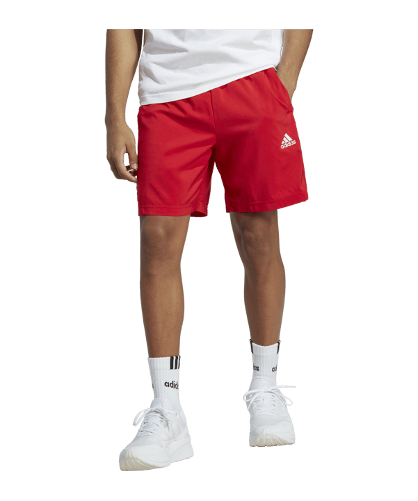 adidas 3S Chelsea Short Rot Weiss - rot