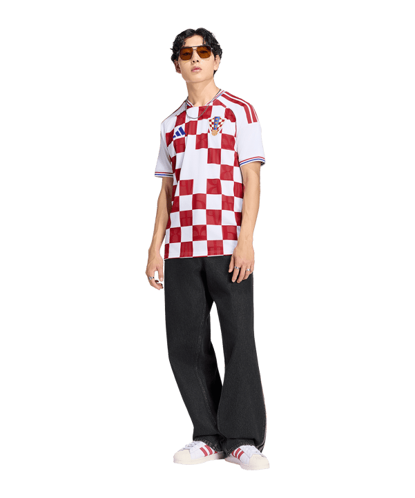 adidas Croazia Maglietta Home 2026 Bianco - bianco