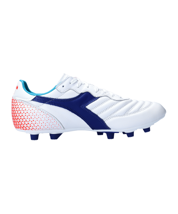 Diadora Brasil GR FG Weiss Blau FC2433 - weiss