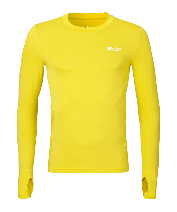 Select Kompressions-Shirt langarm Kids Gelb F55 - gelb