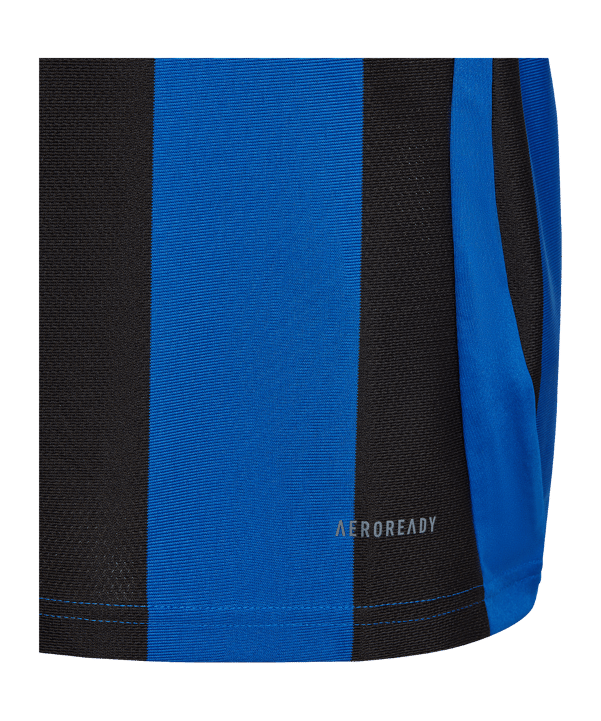 adidas Striped 24 Trikot Kids Blau Schwarz - blau