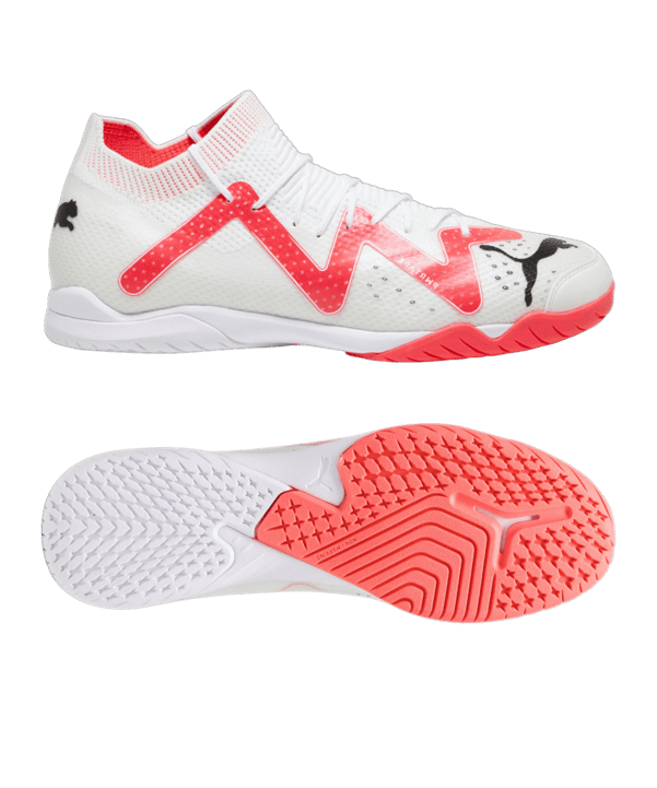 PUMA FUTURE Ulitmate Court Breakthrough Weiss Rot F01 - weiss