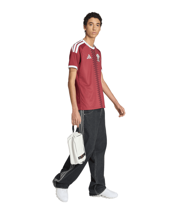 adidas QFA Qatar Maillot Home 2026 Rouge - rouge